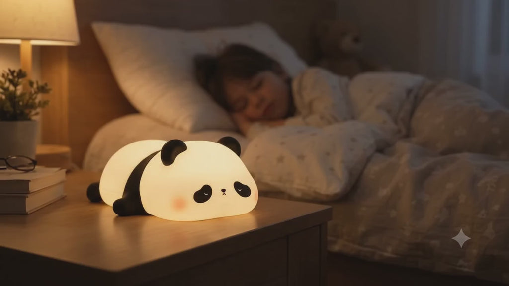 Panda Night Lamp: Soft Silicone LED Touch Light